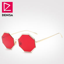 Load image into Gallery viewer, DENISA Fashion Retro Octagon Sunglasses Women Men Metal Frame Polygon Unisex Sun Glasses UV400 lunette de soleil femme G778