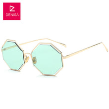 Load image into Gallery viewer, DENISA Fashion Retro Octagon Sunglasses Women Men Metal Frame Polygon Unisex Sun Glasses UV400 lunette de soleil femme G778