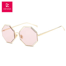 Load image into Gallery viewer, DENISA Fashion Retro Octagon Sunglasses Women Men Metal Frame Polygon Unisex Sun Glasses UV400 lunette de soleil femme G778