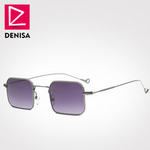Load image into Gallery viewer, DENISA New Fashion Sunglasses Women Men Metal Frame Rectangle Lens Sun Glasses UV400 Female Male Retro Eyewear G770