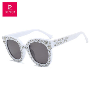DENISA Cute Cat Eye Sunglasses Women Fashion Brand Designer Sexy Luxury Sun Glasses Girls UV400 lunette de soleil femme G5700