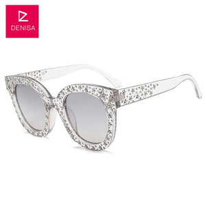 DENISA Cute Cat Eye Sunglasses Women Fashion Brand Designer Sexy Luxury Sun Glasses Girls UV400 lunette de soleil femme G5700
